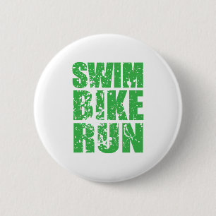 Triathlon cool logo for all sport lovers button