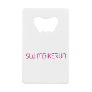 Triathlon cool logo for all sport lovers credit card bottle opener