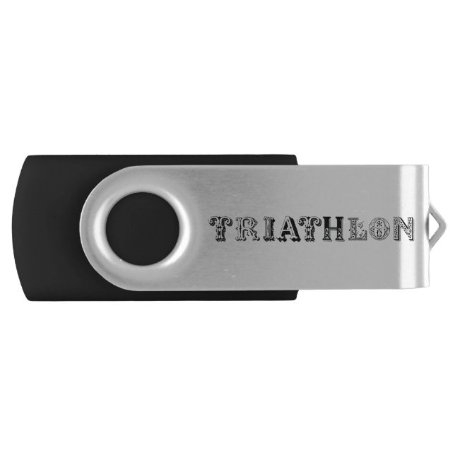 Triathlon cool logo for all sport lovers flash drive (Front)