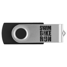 Triathlon cool logo for all sport lovers flash drive