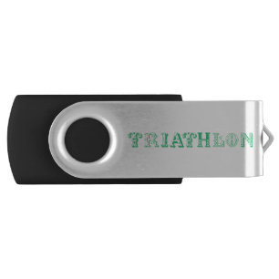 Triathlon cool logo for all sport lovers flash drive