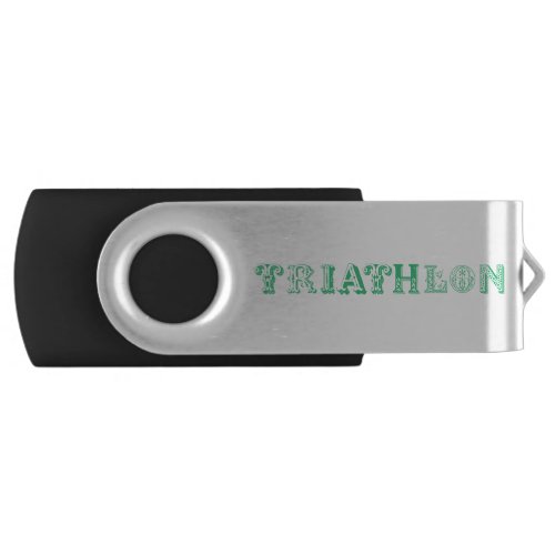 Triathlon cool logo for all sport lovers flash drive