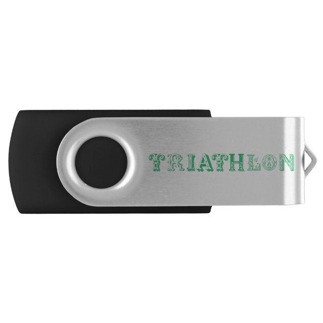 Triathlon cool logo for all sport lovers flash drive (Front)
