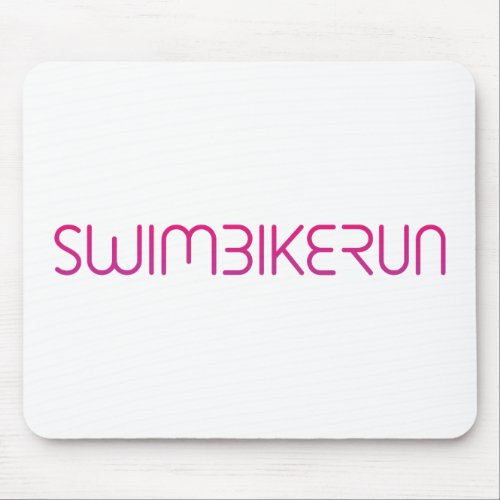 Triathlon cool logo for all sport lovers mouse pad