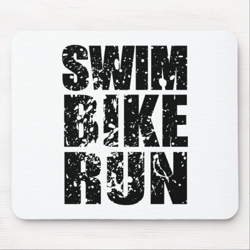 Triathlon cool logo for all sport lovers mouse pad