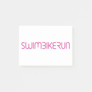 Triathlon cool logo for all sport lovers post-it notes