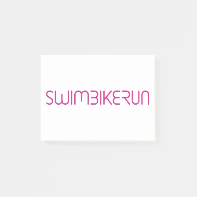 Triathlon cool logo for all sport lovers post-it notes (Front)