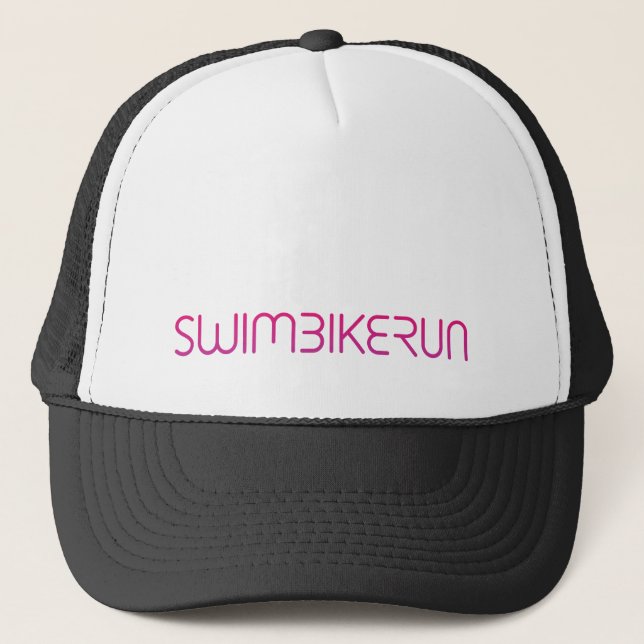 Triathlon cool logo for all sport lovers trucker hat (Front)