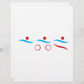 Triathlon cool logo illustration (Front/Back)