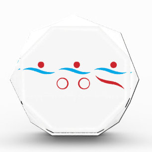 Triathlon cool logo illustration award
