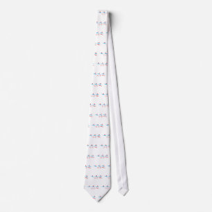Triathlon cool logo illustration neck tie