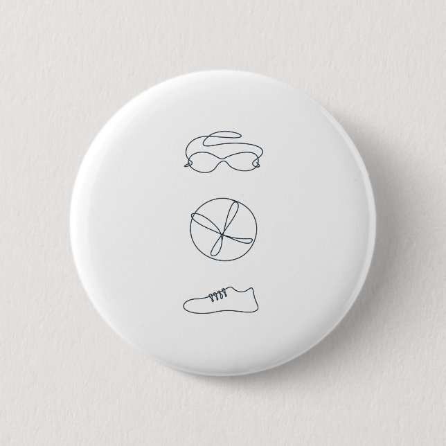 Triathlon cool new design button (Front)