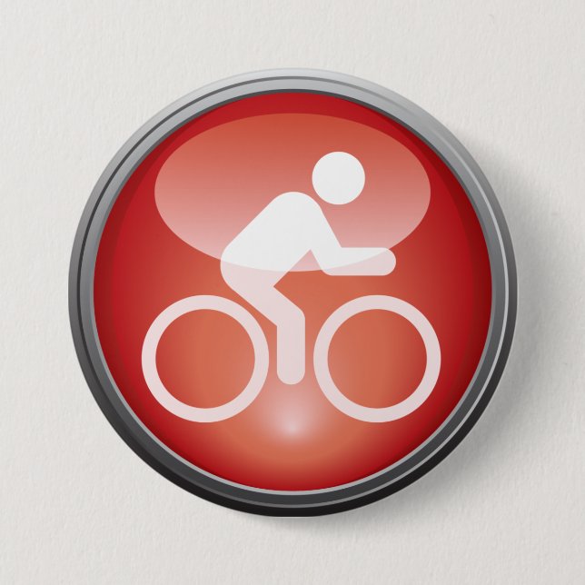 Triathlon CYCLE Race Day Button (Front)