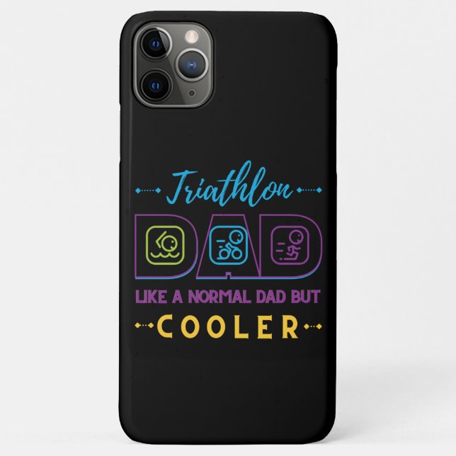 Triathlon dad, like a normal dad but cooler Case-Mate iPhone case (Back)