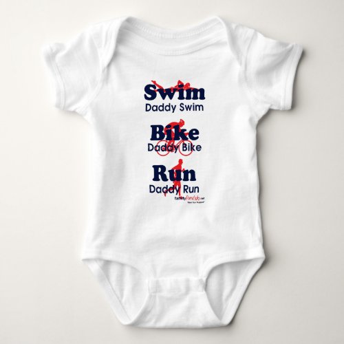 Triathlon Daddy Baby Bodysuit
