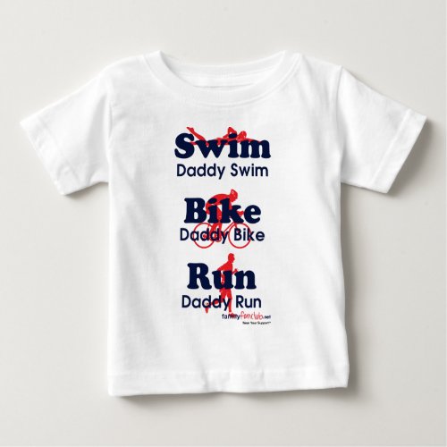Triathlon Daddy Baby T_Shirt