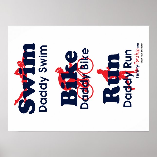 Triathlon Daddy Poster (Front)