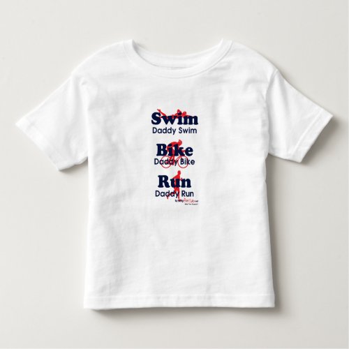 Triathlon Daddy Toddler T_shirt