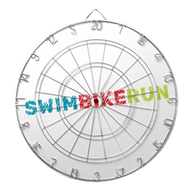 Triathlon design dart board (Front)