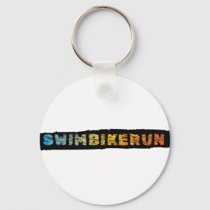 Triathlon design keychain