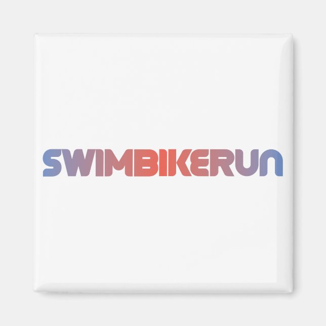 Triathlon design magnet (Front)