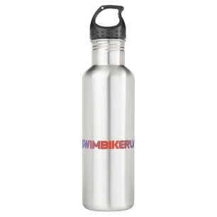 Triathlon design stainless steel water bottle