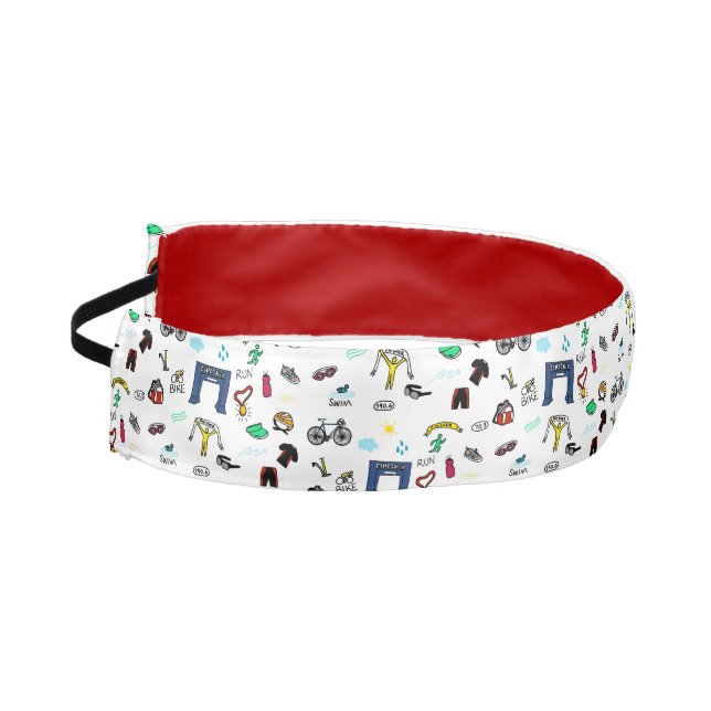 Triathlon Doodles Headband (Left)
