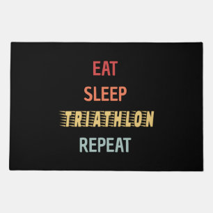 Triathlon - Eat Sleep Triathlon Repeat Doormat