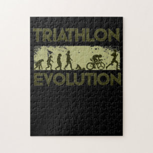 Triathlon Evolution Jigsaw Puzzle