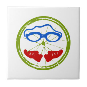 Triathlon Face Ceramic Tile