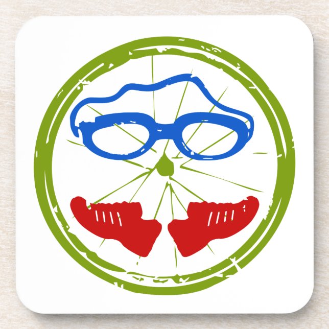Triathlon Face Coaster (Front)