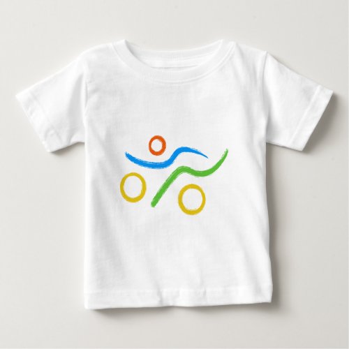 Triathlon Freak logo Baby T_Shirt