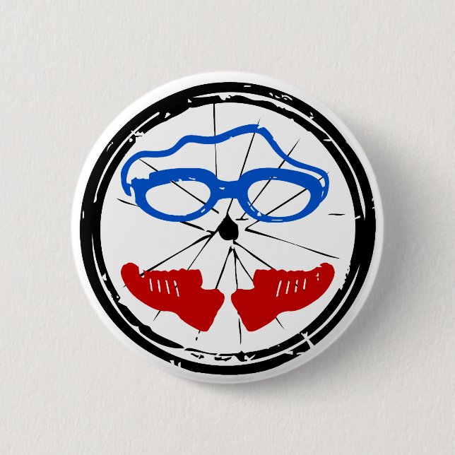 Triathlon Freak logo Pinback Button (Front)