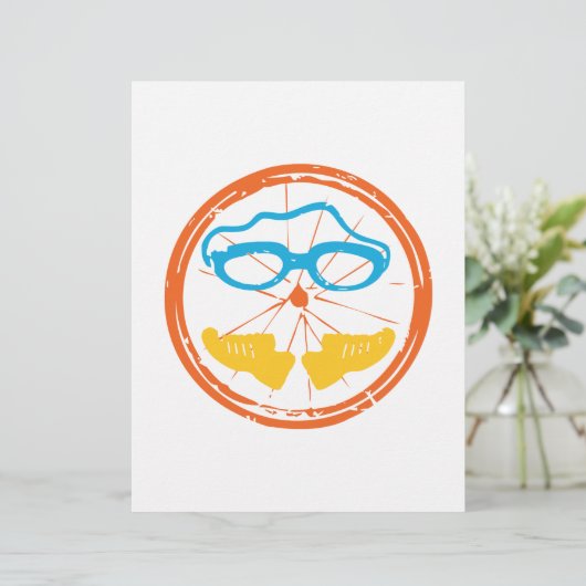 Triathlon fun design (Standing Front)