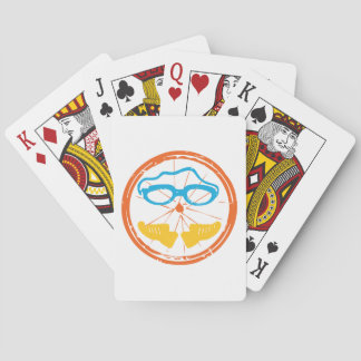 Triathlon fun design poker cards