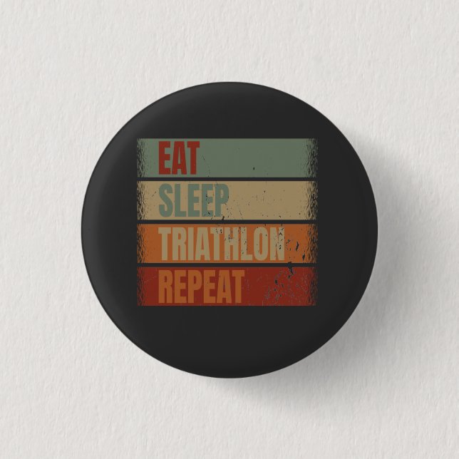 Triathlon Funny Button (Front)