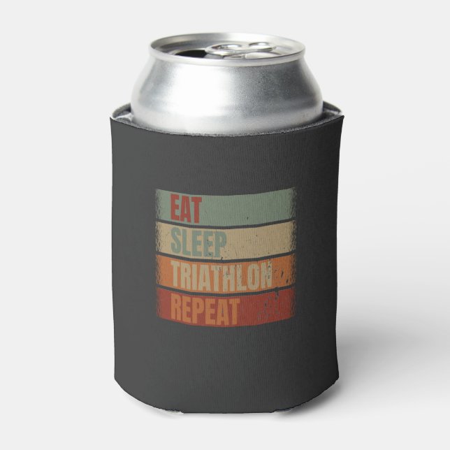 Triathlon Funny Can Cooler (Can Front)