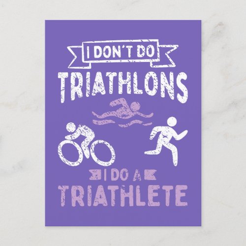 Triathlon Funny  Postcard