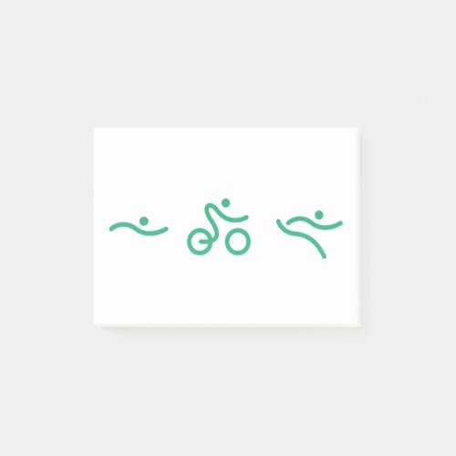Triathlon Green logo Post_it Notes