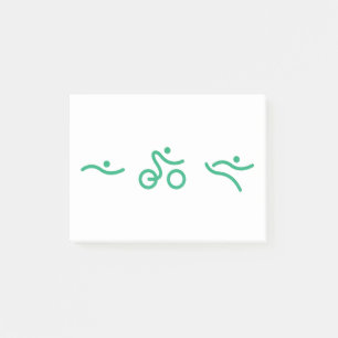 Triathlon Green logo Post-it Notes