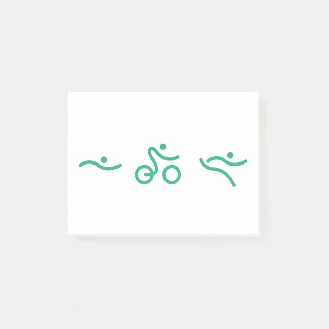 Triathlon Green logo Post-it Notes (Front)