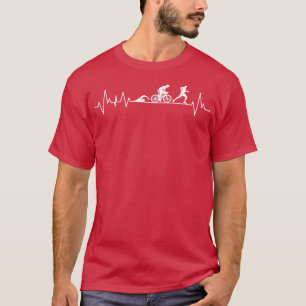 Triathlon Heartbeat Gift T-Shirt