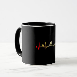 Triathlon Heartbeat Vintage Mug