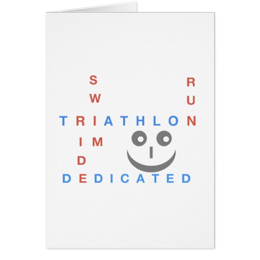 Triathlon I'm Dedicated Cards (Front)