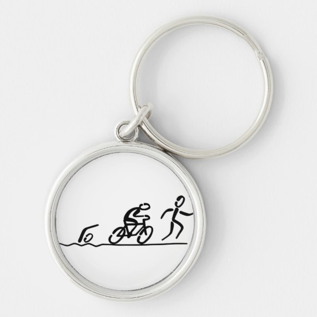 Triathlon key keychain (Front)