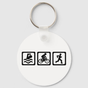 Triathlon Keychain