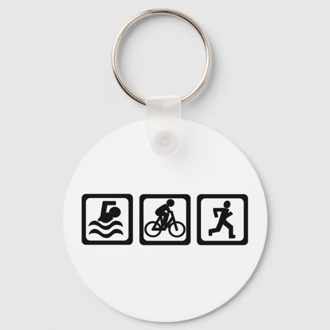 Triathlon Keychain (Front)