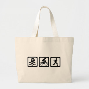 Triathlon Large Tote Bag