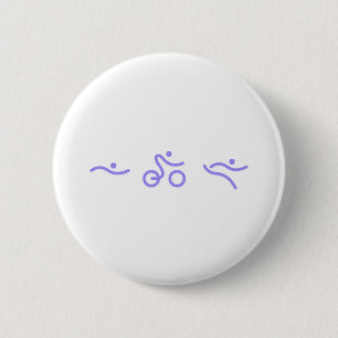 Triathlon light purple logo button