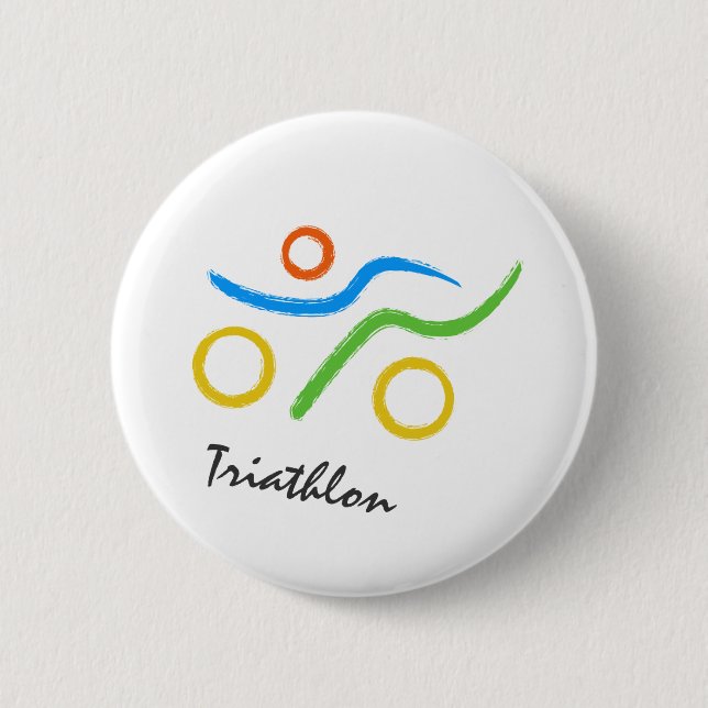 Triathlon logo button (Front)